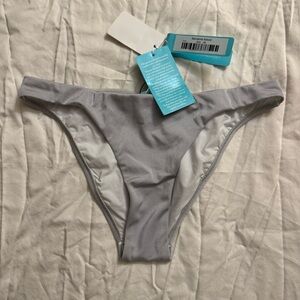 Melissa Odabash Barcelona Bikini Bottom Zinc Gray NWT Size 44 US 8